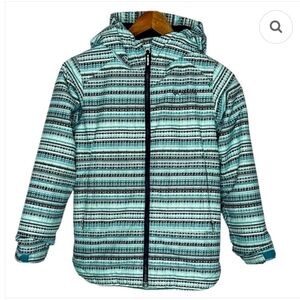 Columbia Navy Patterned Jacket Good Condition